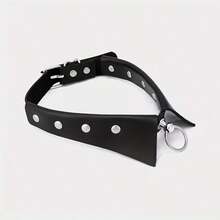 2 chiếc mặt nạ thời trang da PU nữ, phong cách Gothic Punk, vòng cổ choker chụp ảnh đường phố hộp đêm - Nhiều màu - Xem 9