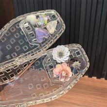 Transparent Textured Sequin Shoe Flower Decorations, Beaded Flower And Faux Pearl Bow Combination Set, High-End Shoe Accessory, With A Variety Of Styles That Can Be Freely Combined, Suitable For Festive Occasions, Seaside Vacations, Daily Outfit Transformation, Party Looks, And Festive Gifts To Showcase A Unique Fashion Taste - A套裝 - 查看 6