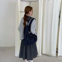 2026年馬年春夏新作韓国風キャンパス通勤リュックサック、韓国版大容量刺繍文字入りリュックサック、シンプルでスタイリッシュなカジュアルアウトドア旅行スポーツリュック、女性用フィットネスバッグ - リーフブラック - チェックする 4