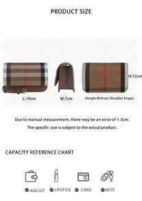 Burberry Plaid Patterned Women's Shoulder Sling Bag 80844921 - 樺木棕80844921 - 查看 10