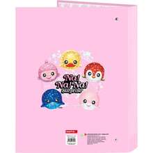 Nanana | Folder Na! Na! Na! Sparkles With 4 Mixed Rings 25 Mm, Hard Covered, Durable School Binder For Back To School, Folio Format, Closure With Round Rings - Multicolor - View 3