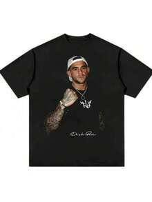 Dustin Poirier Men's MMA Boxing T-Shirt - Signature Loose Fit Streetwear Tee, Black T-Shirt For Fight Fans, Gym And Casual Wear - Machine Washable Combat Sports Apparel, Fan Merchandise, Sporty Design, Comfortable Fabric, Fan Tee, Streetwear Lovers - 黑色 - 查看 11