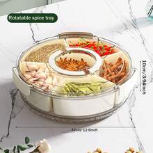 1 Set [4/8 Grid Container + Transparent Lid] Grid Container + Transparent Lid, Four-Sided Buckle-Style PP Transparent Material With Lid Sealed Storage Box, Suitable For Refrigerator Kitchen Food Storage And Organization, For Fruits, Snacks, Vegetables, Snacks And Other Refrigerated Foods, Reusable Divided Refrigerator Freshness Box, Refrigerator Household Cabinet Kitchen Storage Box - Multicolor - View 10