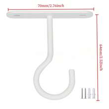 1Pc Wall Ceiling Dual Use Multi-Purpose Hook For Plant Basket Lantern Light Pendant Indoor Outdoor Garden Decoration Strong Load Bearing Adhesive Hanger - Multicolor - View 4