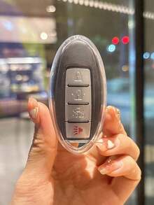 1 chiếc ốp bảo vệ chìa khóa xe hơi bằng chất liệu TPU, thiết kế riêng cho từng dòng xe, có màu đen trong suốt và màu trắng trong, phù hợp với các mẫu xe Sylphy. - A - Xem 12