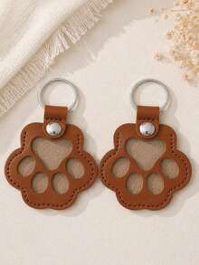 1pc Commemorative Leather Pet Hair Keepsake Bag - Multipurpose Portable Keychain, Suitable For Cats And Dogs, Pet Memorial Hair Storage Box - Multicolor - View 25