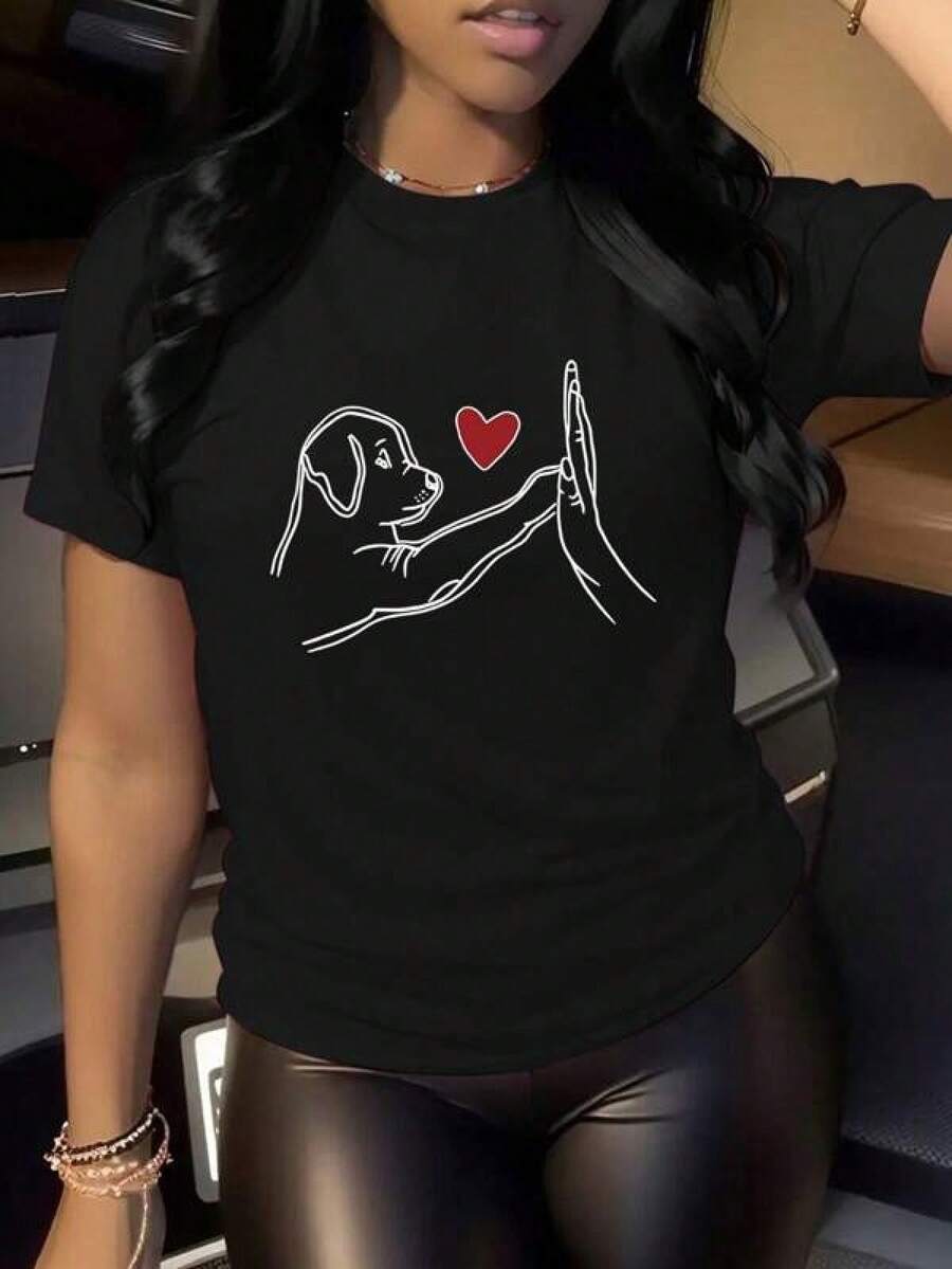 Women T-Shirts - Black - View 1