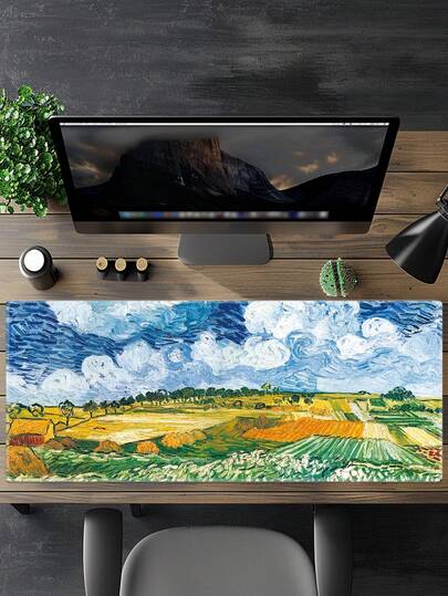 Tấm lót chuột chơi game, thích hợp cho chơi game tại nhà và văn phòng, tấm lót mở rộng cho bàn phím máy tính xách tay, tấm lót bàn lớn với đế cao su chống trượt, đường viền may chắc chắn, trang trí bàn làm việc.
