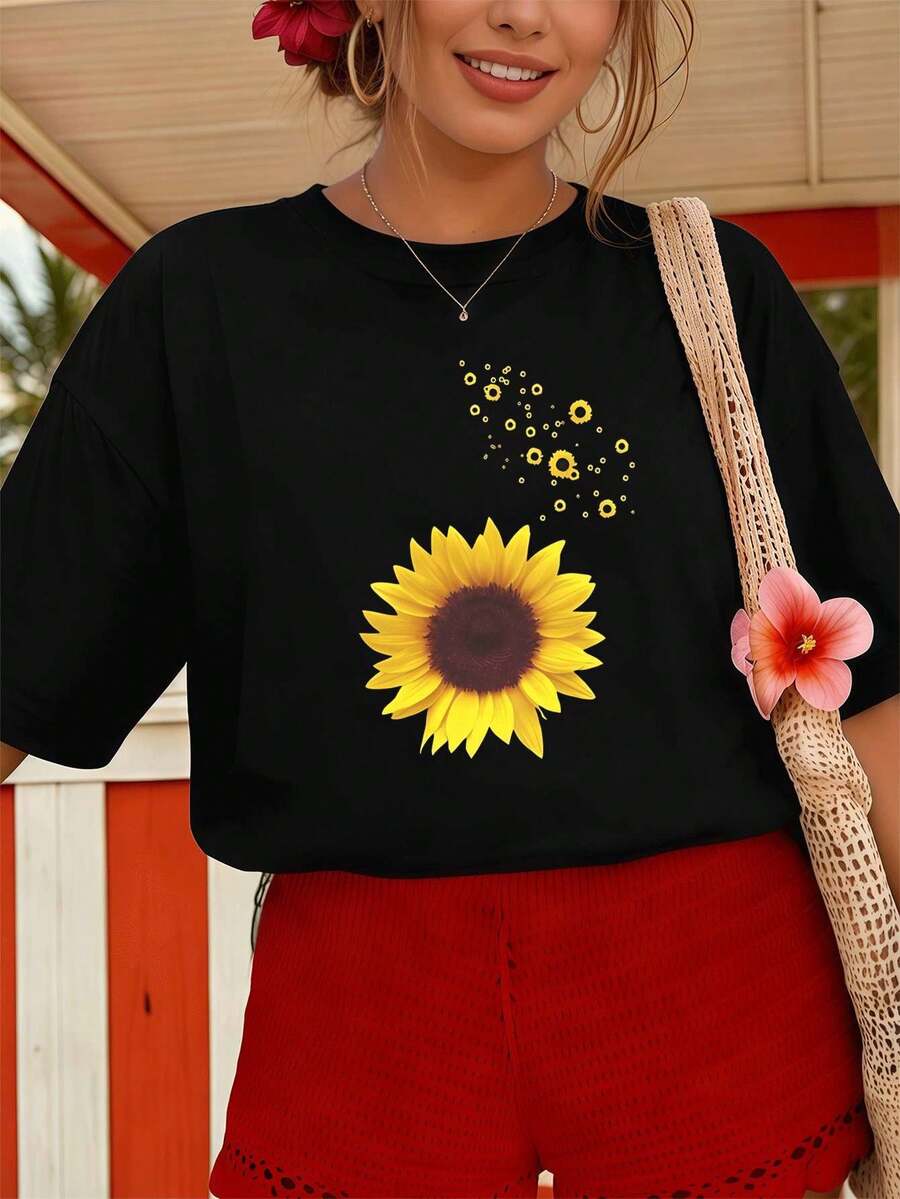 Women T-Shirts - Black - View 1