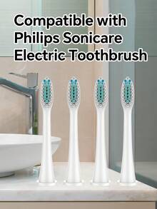 4/12/20 pièces Têtes de brosse de rechange compatibles avec la brosse à dents électrique Phi-Lips Sonicare, Têtes de brosse à dents professionnelles de rechange compatibles avec les brosses à dents électriques Phi-Llips Sonicare séries 1100 2100 4100 5100 5300 5900 6100 6500 7300 9500 - Voir 2