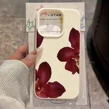 Funda de Celular 2026 Juvenil y Moderna, Linda, Minimalista, de Lujo, con Elementos Florales Blancos y Rosados, Funda de Teléfono a, Linda, Rosa, Minimalista, Blanca Mate, Funda Premium para Teléfono, 1 Pieza, Funda de Teléfono Blanca Mate con Protección de Lente, con 3 Lindos Patrones de Flores de Orquídea, Compatible con 16 Pro 15 14 Plus 13 12 11, Resistente al Agua, a los Golpes, a las Caídas y a los Arañazos, Regalo de Cumpleaños, Versión Internacional, No la Versión Nacional - Multicolor 8 - Ver 9