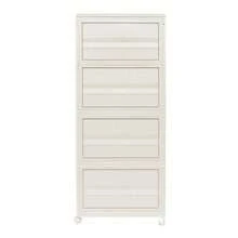 SENDERPICK 3-Tier Closet Wardrobe Foldable Cabinet Folding Storage Box With Wheels - White - View 11