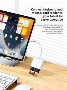 قارئ بطاقة Micro SD محول 3 في 1 USB-C، متوافق مع أجهزة Type-C - مشاهدة 4