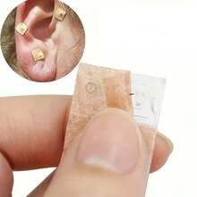 Juego de 10/100 piezas de parches de semillas de oreja, agujas de presión desechables, agujas secas, parches de semillas de oreja - Talla única - Ver 1