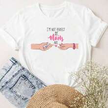 COOL SUMMER Women's Short Sleeve Camisole With Letter And Nail Art Design, Cute And Charming, Fashionable Casual Clothing For Women, Summer Graphic Camisole, Breathable And Comfortable - 白色 11 - 查看 6