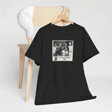 Camiseta de Algodón Suave con Foto Divertida de Karate Kid Mr. Miyagi y , Diseño de Helado, Idea de Regalo de Navidad - Negro - Ver 2