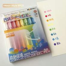 9/18 buah Pulpen Akrilik yang Dapat Ditarik dengan Tinta Transparan, Ujung CS 0,7mm, Pulpen Gel Warna-warni, Desain Tinta Transparan, Sempurna untuk Menggambar, Mencoret-coret, Dekorasi Jurnal, Kerajinan Tangan, Menandai Catatan, Melukis Seni, Kembali ke Sekolah - Pulpen Gel - View 10