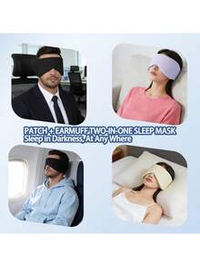 1pc/2pcs/4pcs Luxury Unisex Sleep Eye Mask, Washable & Reusable, Breathable & Light-Blocking, Adjustable, Suitable For Bedroom, Travel, Office, School, Gift For Family, Colleagues And Friends, Eye Patch, Travel Essential - Multicolor - View 9