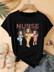 Women T-Shirts - Black - View 2