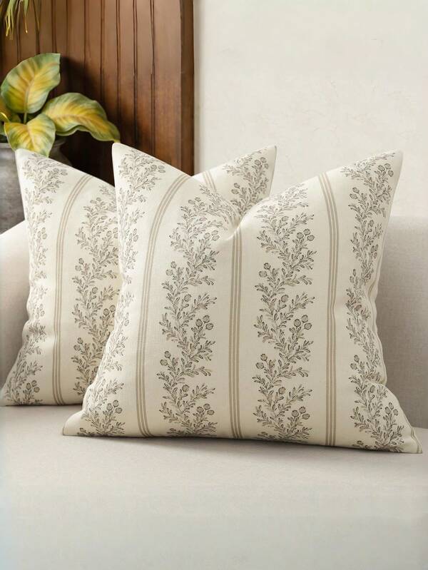 New Vintage Printed Pillowcase, Suitable For Living Room And Bedroom Decorative Cushions, Also Applicable To Modern Farmhouse Style Sofa, Chair, Bed And Living Room Home Decor, Suitable For All Seasons