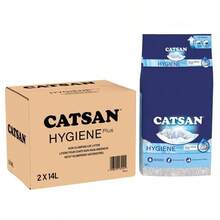 28L Catsan Hygiene Non-Clumping Odour Control Cat Litter Kitten Litter 2x14L - 28L - View 3