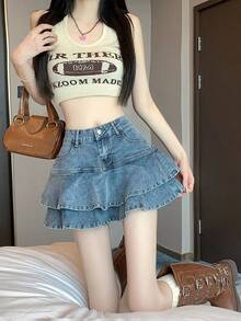Women Shorts - Blue - View 4