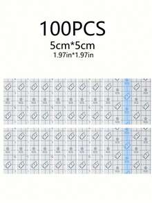 100pcs Waterproof Adhesive Bandages, Transparent Film Dressing Adhesive Bandages, Suitable For Shower, Swimming Protection And Tattoo Care - Multicolor - View 9