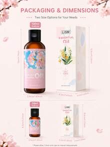 多種尺寸 100ml/30ml/5ml 試用裝，櫻花精油，適用於香氛擴香機、加濕器、蠟燭、手工皂製作、空氣淨化，夏季持久留香，理想禮品選擇。 - 均碼 - 查看 8