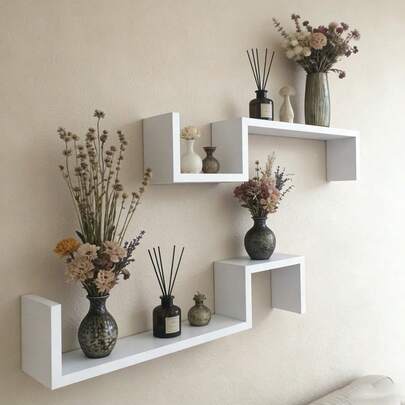 Kệ treo tường, giá đựng sách, tạp chí, đồ trang trí, đồ chơi, phong cách Boho Bắc Âu, phù hợp cho phòng ngủ, phòng khách, phòng ăn, nhà bếp, văn phòng, giá để cây nhỏ.
