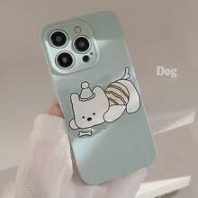 GUCADI Turquoise Blue + Bloodhound Phone Holder, Korean Ins Style Small Dog Phone Stand, Suitable For IPhone 16 Phone Case, Apple 17 Pro Max Soft Case, 14 Cute, Creative, 31755, Cute Style, Niche, Adorable Pet, Ins Style - Water Blue - View 3