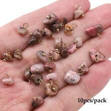 beadia 5/10pcs 5-10mm Asymmetric Natural Stone Pendant - Used For DIY Jewelry Making Necklaces, Bracelets, Accessories And Supplies - Irregular Shapes - View 20