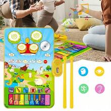 This 3-In-1 Music Mat And Dance Mat Features A Non-Slip Design, Is Portable And Larger In Size, And Comes In Beautiful Packaging. Its Non-Slip Design Makes It A Perfect Gift For Family And Friends. - Multicolor - View 1