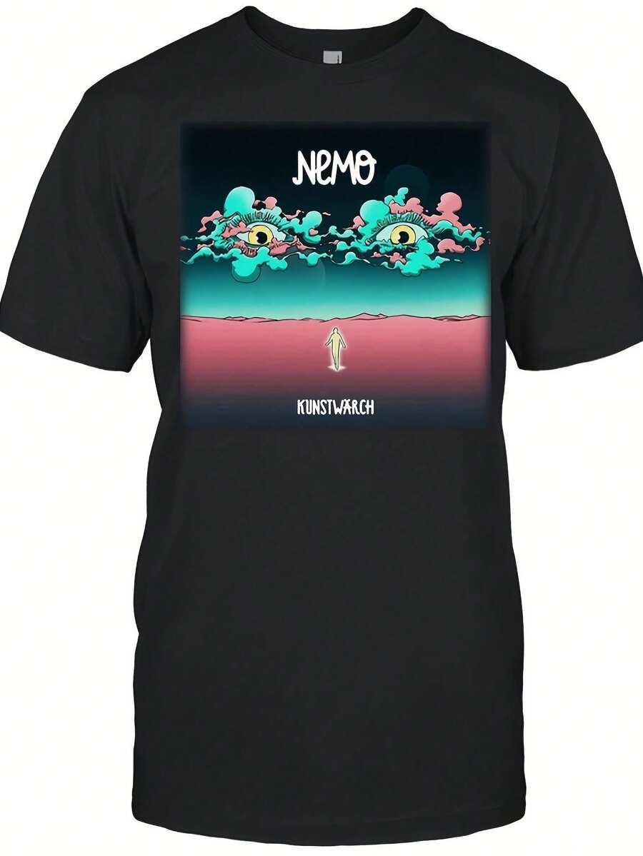 Nemo T-Shirts Are A Fun Gift Idea For Boyfriends, Featuring Hilarious Designs On Oversized Anime Shirts. These Men's Clothing Items Are Perfect For A Casual Look, Easy To Maintain, And Made From Soft Materials, Plus-Sized, Loose, And Comfortable. - Default - View 1