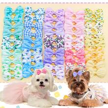 10pcs Spring Limited Edition Dopamine Colorful Bow Pet Hair Clips, Suitable For Decorating Medium & Small Long-Haired Cats & Dogs, Perfect For Wedding, Birthday Party, Mother's Day And Other Holidays, Mixed Styles - Multicolor - View 11