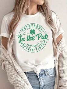 Camiseta de Mujer ABA BASE, Diseño Gráfico 'Chase the Light of the Future', Negra, Casual, Manga Corta, Primavera Verano, Suave y Cómoda, Cuello Redondo, 100% Algodón Puro, Estilo Bohemio. - Blanco - Ver 8