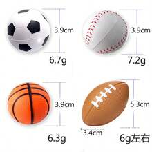 1/5/10/20pcs Mini Foam Football, Basketball, Rugby Ball, Suitable For Football Themed Birthday Party, School Carnival, Home Decor, Room Decor, Desk Decor, Party Favors. Suitable For Adults. World Cup (1/5/10/20 Set) - View 12