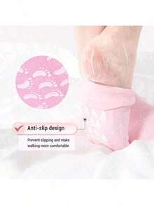 2/1 Pair Reusable Gel Moisturizing Foot Socks - Soft Moisturizing Socks Foot Care Socks Easy To Clean Lightweight Design Suitable For Home Foot Care Cracked Heels And Softening Rough Skin - Regular Model - View 5