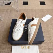 Zapatos casuales unisex, talla 36-45, zapatos casuales de mujer y zapatos deportivos de hombre, zapatos planos de suela blanda con cordones, zapatos cómodos y livianos de hombre para uso diario, de corte bajo,,,,,Las nuevas zapatillas de entrenamiento alemanas clásicas retro de cuero genuino de 25D para mujeres y parejas, elegantes zapatillas casuales con cordones. - Blanco - Ver 10