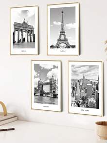 3pcs 30x40cm Poster Frames Aluminum Black Gold Picture Photo Frame, For Photo Gallery Simple With HD Plexiglass Mat, Horizontal Or Vertical Wall Mounting, For Wall Art Mounting Print Home Decor Living Room Decoration, Spring Summer Picks, Brides Maid Gifts, Room  Decor, Bedroom Decor, Bedroom Decor, For Men, For Women, Cute Stuff - 金色 - 查看 7