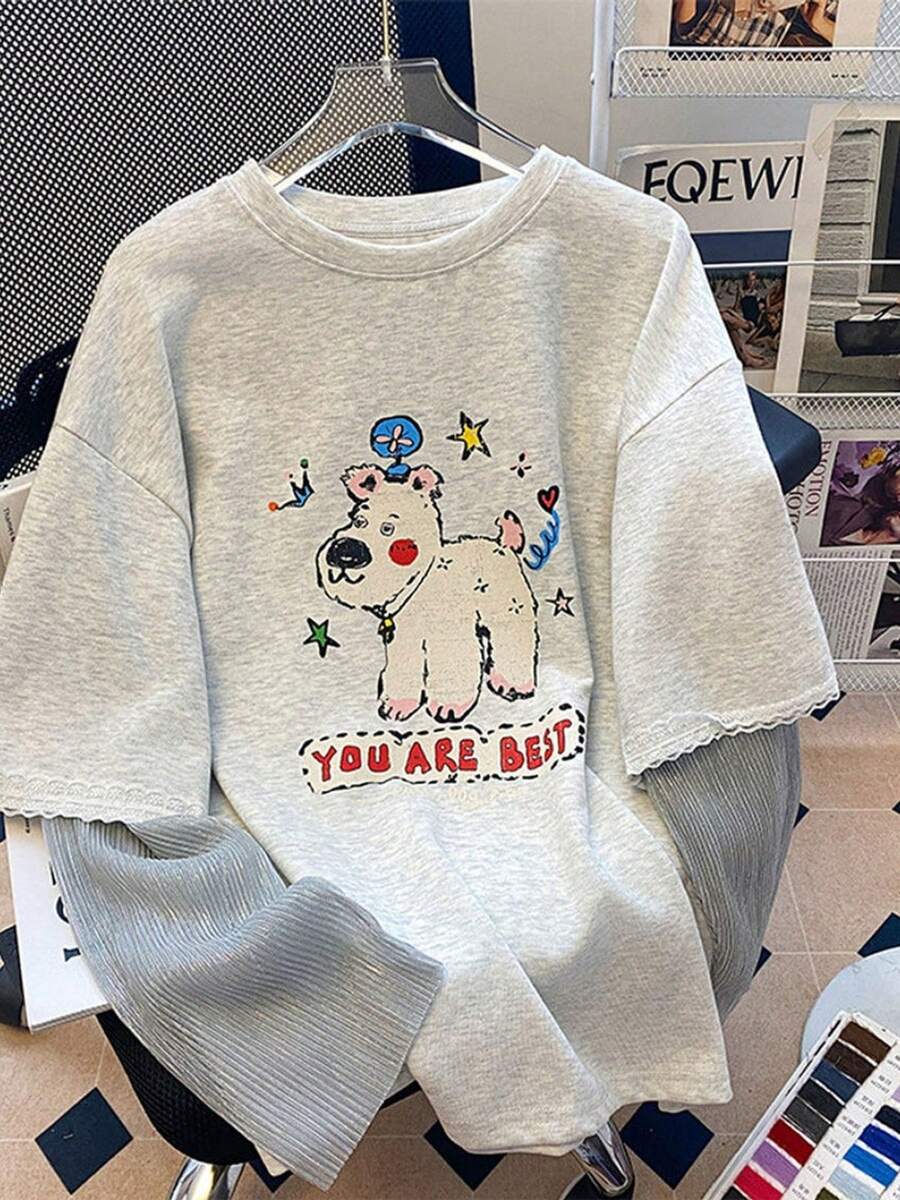 Women Tops - Grey - View 1