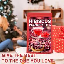 Seelo Large Package 200g, 100 Tea Bags Hibiscus Flower Tea | A Refreshing And Sweet Herbal Drink | Rich In Antioxidants And Vitamin C | Supports Heart Health And The Immune System | Caffeine-Free | 100% Natural Herbal Tea - Hibiscus Tea(200g) - View 7
