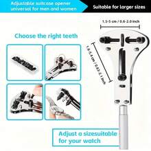147-Piece Watch Repair Tool Kit, Suitable For Watchmakers' Case Openers, Link Pins, Spring Bar Removers, Convenient Watchmaker Tool Set, Ideal Gift Choice - one-size - View 7