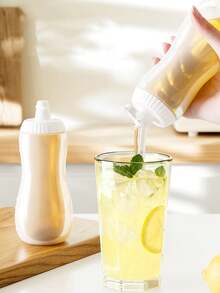 1个500毫升防漏大口径塑料挤压式酱料瓶，适用于番茄酱、蜂蜜沙拉酱等，厨房调味品分装器，也可用于盛装番茄酱和烧烤酱。 - 彩色 - 查看 7