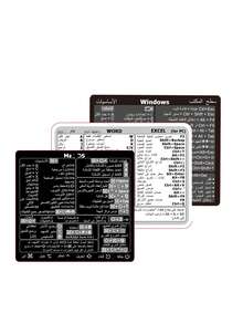 3pcs/Set Computer Keyboard Shortcut Stickers, Laptop Stickers, Windows & Shortcut Keys, Word & Excel Shortcut Keys, Waterproof & Reusable - Middle Eastern - View 7