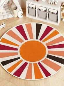 1pc High-Quality Velvet Baby Room Decor Carpet, Children's Area Rug, Soft Playroom Mat, Machine Washable, Multiple Sizes Available, Sports Themed Decorative Carpet - Multicolor - View 8