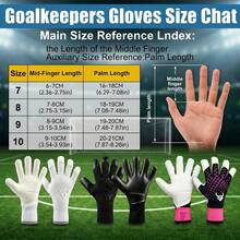 GKHMNEW Soccer Goalkeeper Gloves + 30ml Goalkeeper Grip Spray For Adult Professional Goalkeeping Glove With Strong Grip - Multicolor - View 3