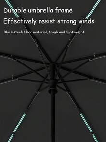 1pc Summer New Folding Umbrella, High-End UV Protection Sunshade Umbrella, Printed Foldable Umbrella For Sunny & Rainy Days - As Shown - View 7