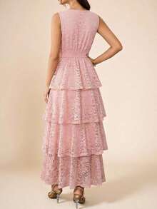 Women Midi Dresses - Rose - View 6