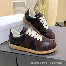Zapatos casuales unisex, talla 36-45, zapatos casuales de mujer y zapatos deportivos de hombre, zapatos planos de suela blanda con cordones, zapatos cómodos y livianos de hombre para uso diario, de corte bajo,,,,,Zapatos de estilo europeo a la moda, zapatillas de entrenamiento clásicas alemanas, cuero natural de gamuza de alta calidad, zapatos deportivos casuales unisex. - Figura 14 - Ver 2