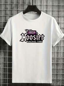Camiseta de talla grande para hombre con el logotipo HIGP de Hoosier Racing Tire para fanáticos del automovilismo y pilotos de carreras. - Blanco - Ver 11